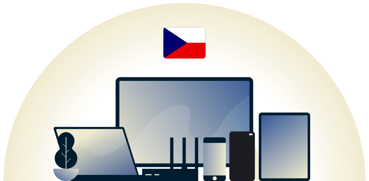 Unser Tschechien-VPN schützt eine Vielzahl von Geräten.
